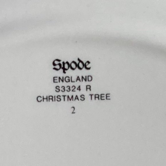 Spode Christmas Tree Tidbit Tray with handle Box included - Picture 7 of 9